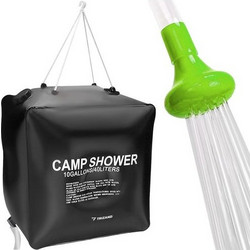 Ηλιακή Nτουζιέρα camping 40L με λάστιχο για ντους , 40x40x24 cm, Shower Camp - Trizand
