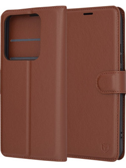 Techsuit Leather Folio - θήκη για Xiaomi 14 Pro - Καφέ