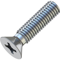 Μηχανόβιδες Φρεζάτες Σταυρού M5x20mm Γαλβανιζέ DIN 965 (Τιμή ανά Τεμάχιο)