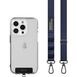 SwitchEasy MagEasy Sling Strap & Strap Card 20mm - Αποσπώμενο Λουράκι Λαιμού για Θήκες Κινητών iPhone - Midnight Blue (MPHIPH159MU23)