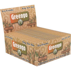 Greengo Χαρτάκια - Bamboo King Size Slim Unbleached 50τεμ