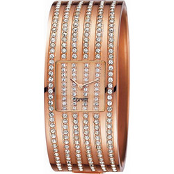Esprit Galaxy Clara Rose Crystal Γυναικείο Ρολόι με Ροζ Χρυσό Μεταλλικό Μπρασελέ ES101182005