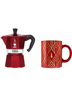 Bialetti Moka Express 6 Cups Red