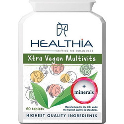 Healthia Xtra Vegan Multivits 60 Ταμπλέτες