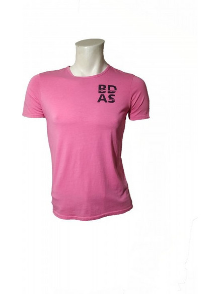 BODY ACTION MENS SLIM-FIT T-SHIRT, Χρώμα ΡΟΖ