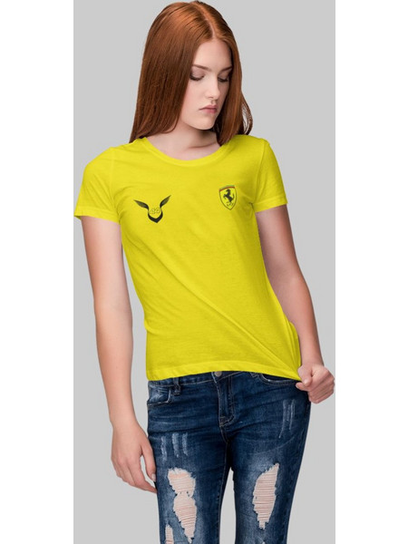 Lewis Hamilton Ferrari W T-Shirt (wings) - GOLD