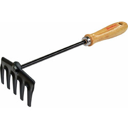 Benman Τσουγκράνα (Mini) 5 Δοντιών Με Ξύλινη Λαβή 77046