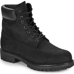 Timberland Premium 6inch Ανδρικά Αρβυλάκια Suede Μαύρα Αδιάβροχα TB010073001