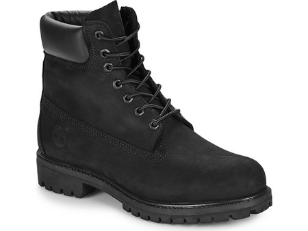 Timberland Premium 6inch Ανδρικά Αρβυλάκια Suede Μαύρα Αδιάβροχα TB010073001