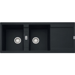 Franke Maris MRG 621 Matt Black Ένθετος Νεροχύτης Γρανίτη Ματ 116x50cm