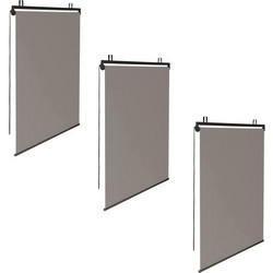 Inkazen Σετ Ρόλερ Ολικής Συσκότισης Blackout 120 x 225 cm 3 τμχ Χρώματος Taupe 30060163