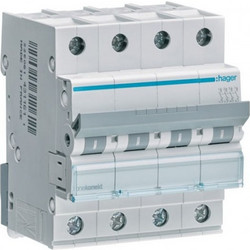 Αυτόματη Ασφάλεια C 6Ka 4x63Α MCN463 Hager MCN463