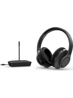 Philips TAH6005 Ενσύρματα & Ασύρματα RF Ακουστικά Τηλεόρασης Over Ear Μαύρα