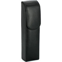 Double Cigar Case Black Leather Δερμάτινη Θήκη