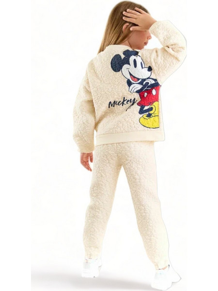 Cimpa Mickey Miniie Παιδικό Σετ Φόρμας Εκρού MN21222