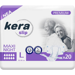 Kera Slip Maxi Night Large Πάνες Ακράτειας 10 Σταγόνες 20τμχ