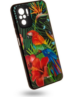 EGOBOO backcover for Xiaomi Redmi Note 10, Jungle Parrot