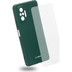EGOBOO Natural Collection backcover Xiaomi Redmi Note 10 PRO, Pine Green +Tempered Glass