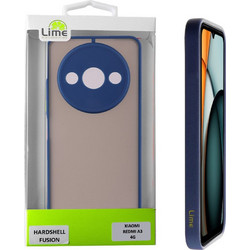 Lime Successories Lime Θηκη Xiaomi Redmi A3 4G 6.71'' Hardshell Fusion Full Camera Protection Blue With Yellow KEYS