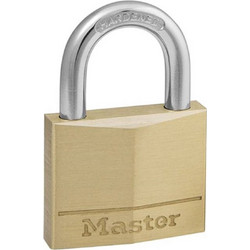 Master Lock Wide Solid Brass Padlock 22mm 140EURD (P24008)
