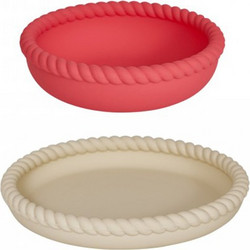 OYOY Mellow Σετ Πιάτα Φαγητού Beige/Coral 2τμχ
