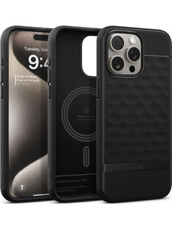 Spigen Caseology Parallax MagSafe Back Cover Matte Black (iPhone 15 Pro Max)