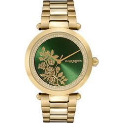 Olivia Burton Floral Γυναικείο Ρολόι με Χρυσό Μεταλλικό Μπρασελέ 24000043