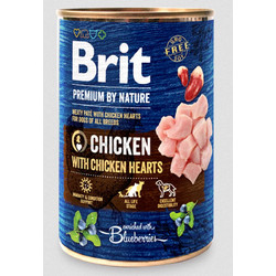 Brit Premium By Nature Adult with Chicken & Hearts 400gr