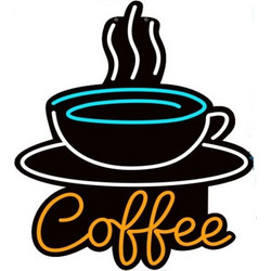 Φωτιζόμενη Πινακίδα Led με Επιγραφή Coffee