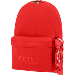 Polo Original Scarf Σχολική Τσάντα Πλάτης Γυμνασίου - Λυκείου Κόκκινη 901135-3000