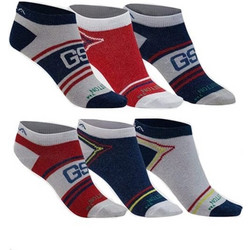 GSA Supercotton Kids Ultralight Low Cut Socks Παιδικές Αθλητικές Κάλτσες, 6ζευγάρια - 50 Multicolor