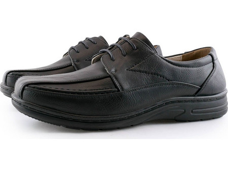 Ανδρικά Σκαρπίνια Δερμάτινα Μαύρα X-FEET