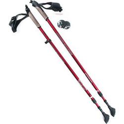 Nils Extreme Nordic NW802 Τηλεσκοπικά Μπατόν Ορειβασίας Αλουμινίου 2τμχ Κόκκινα