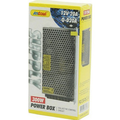 Andowl Τροφοδοτικό LED Ισχύος 300W με Τάση Εξόδου 12V Q-D20A
