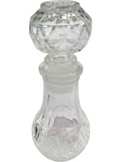 Γυάλινη διάφανη φιάλη 12x5 cm - 50ml