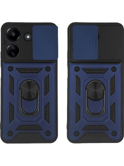 Sonique Ring Armor CamPro Θήκη Xiaomi Redmi 13C 4G / Poco C65 4G Blue