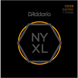 D'Addario NYXL Σετ 7 Χορδές Ηλεκτρικής Κιθάρας Nickel Plated Steel 10-59" Mixed Tension