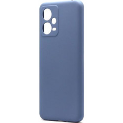 Θήκη Liquid Silicon inos Xiaomi Poco X5 5G/ Redmi Note 12 5G L-Cover Γκρι-Μπλε inos