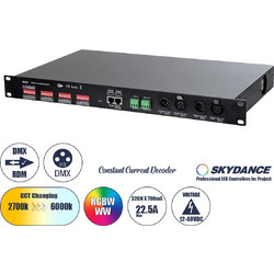 71570 D32C SKYDANCE DC DMX & RDM Dimmer High Speed Controller / Constant Current Decoder 32 Καναλιών DC 12-48V 32 x 700mA 34W - Max 22.5A 1075W - IP20 Μ48 x Π26 x Υ5cm