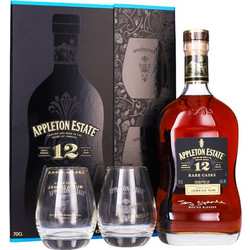 APPLETON ESTATE 12Y.O RARE CASK RUM 700ml +2 GLASSES