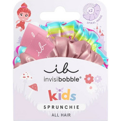 Invisibobble Kids Sprunchie Too Good To Be Blue Παιδικά Λαστιχάκια Ροζ & Πολύχρωμο 2 Τεμάχια