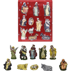 Σετ φάτνης 10 φιγούρες 31,5x21cm (τεμ=8cm) Xmasfest 1131357