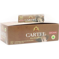 CARTEL BROWN UNBLEACHED ΑΚΑΤΕΡΓΑΣΤΟ 50 ΧΑΡΤΑΚΙΑ ΣΤΡΙΦΤΟΥ (ΚΟΥΤΙ 50 ΤΕΜ)