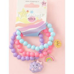 Μπρασελέ 3τεμ. Nice Group Rainbow Mix Girabrill 25005