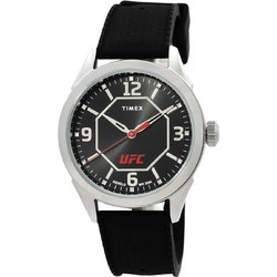 Timex Ανδρικό Ρολόι με Μαύρο Δερμάτινο Λουράκι TW2V56100