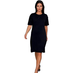 Φόρεμα Homewear Κοντό Μανίκι W5190 - ΜΑΥΡΟ