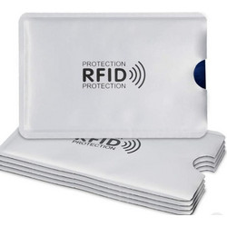 Αντικλεπτική Θήκη Προστασίας RFID για Πιστωτικές Κάρτες - 9 x 6.2 cm - 1 Τεμάχιο - Silver