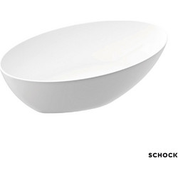 Schock Cliff Mineralicast Μπανιέρα Ελεύθερης Τοποθέτησης 170x85εκ 311lt White Matt