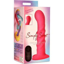 Xr Brands Striated Silicone Δονητής Ροζ