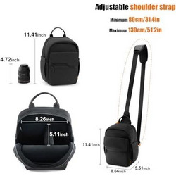 Cwatcun D93 Αδιάβροχη Τσάντα Sling Για Drone Dslr και Mirrorless - Black